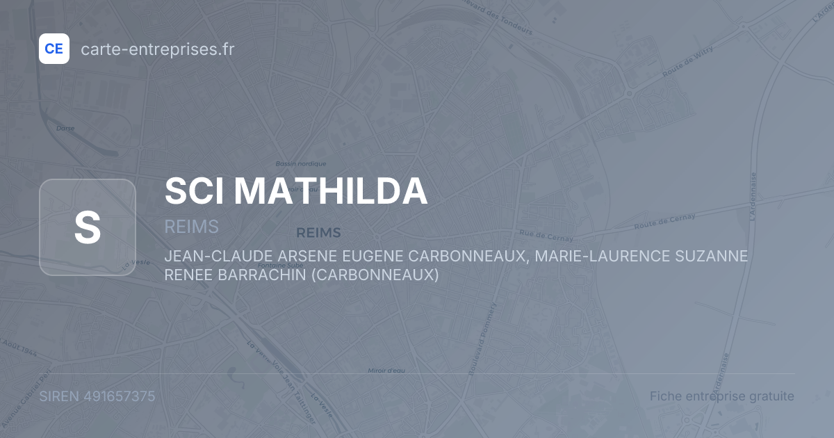 SCI MATHILDA — 491657375 — fiche entreprise