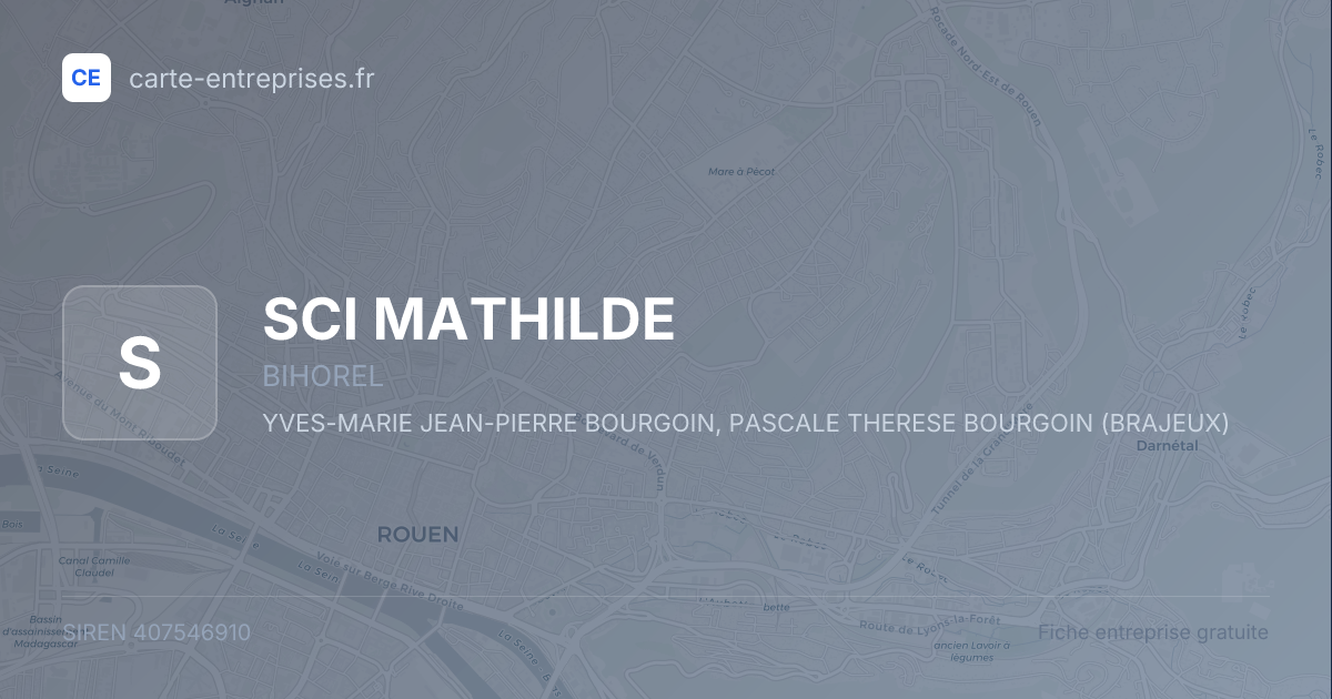 SCI MATHILDE — 407546910 — fiche entreprise