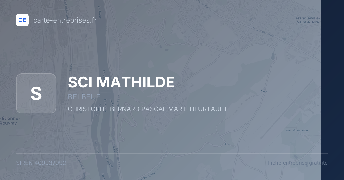 SCI MATHILDE — 409937992 — fiche entreprise