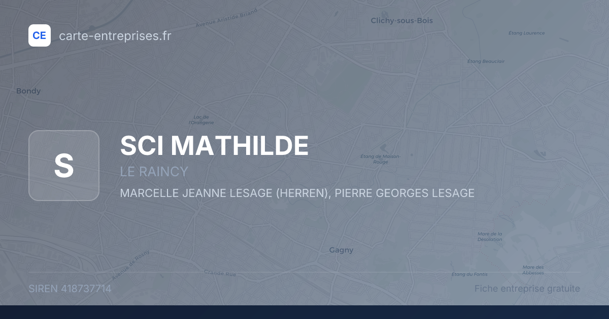 SCI MATHILDE — 418737714 — fiche entreprise