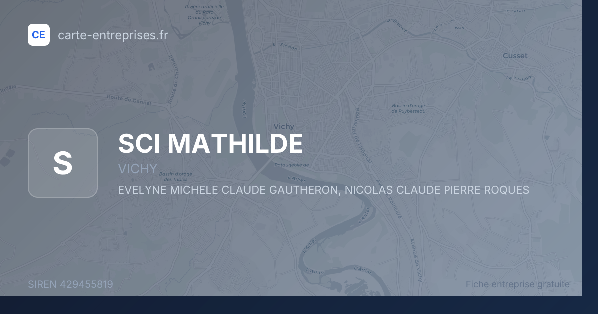 SCI MATHILDE — 429455819 — fiche entreprise