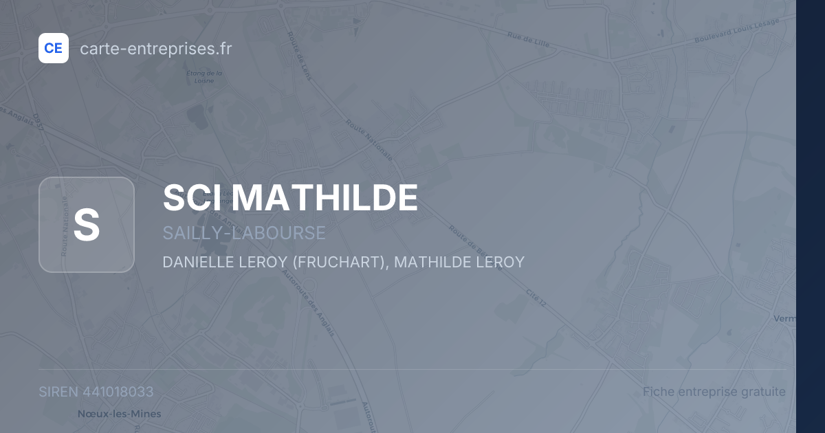 SCI MATHILDE — 441018033 — fiche entreprise