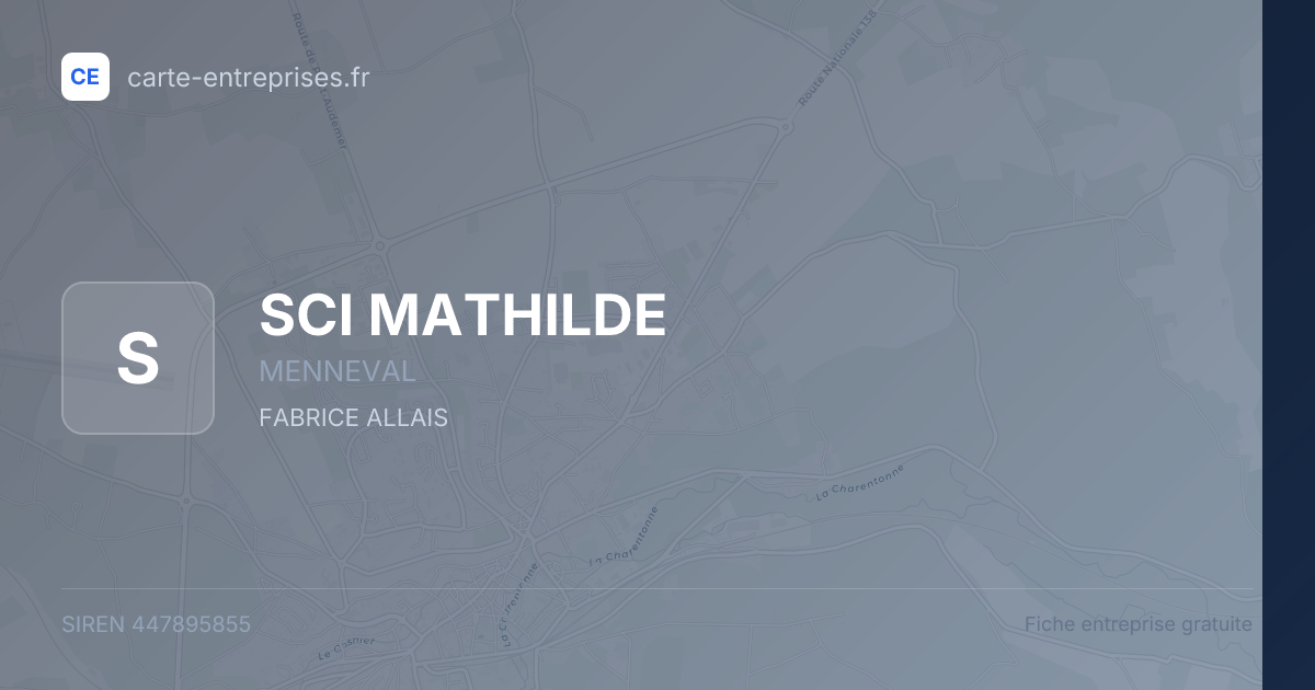 SCI MATHILDE — 447895855 — fiche entreprise