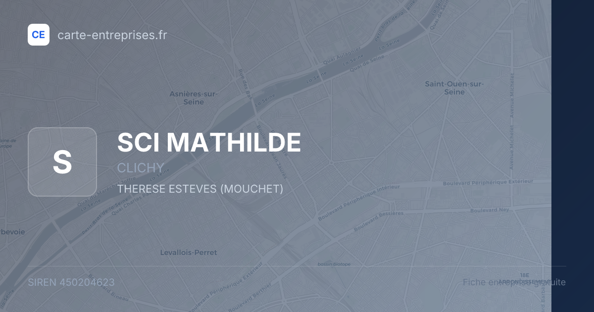 SCI MATHILDE — 450204623 — fiche entreprise