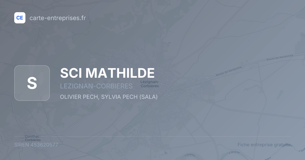 SCI MATHILDE — 453620577 — fiche entreprise