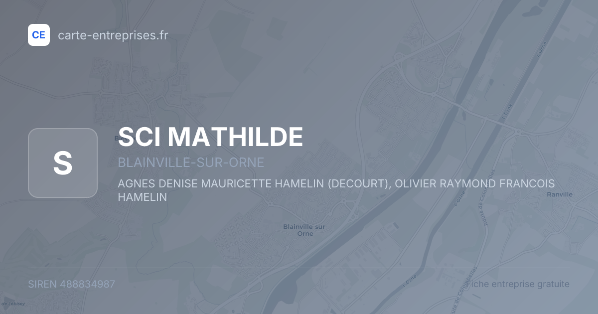 SCI MATHILDE — 488834987 — fiche entreprise