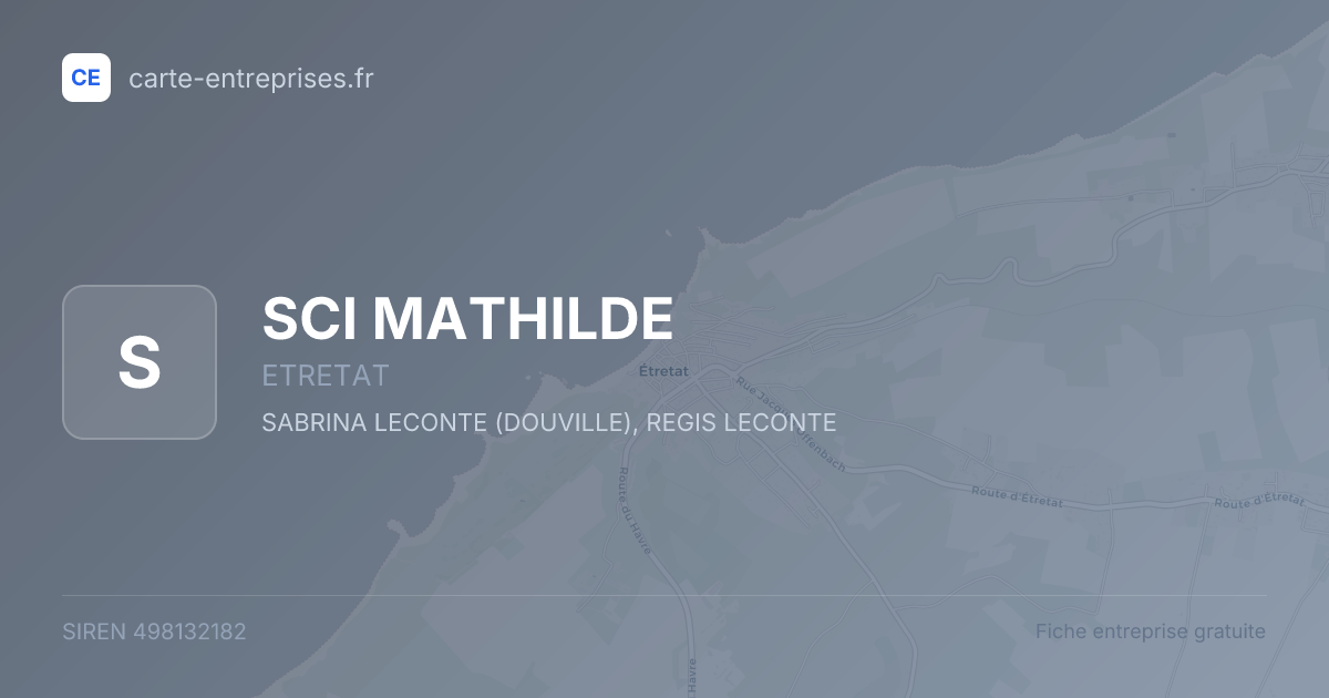 SCI MATHILDE — 498132182 — fiche entreprise