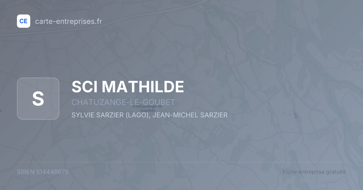 SCI MATHILDE — 514448679 — fiche entreprise