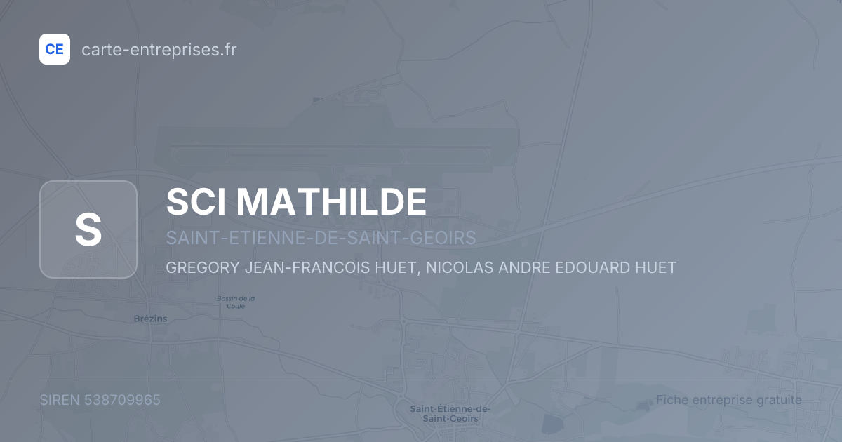 SCI MATHILDE — 538709965 — fiche entreprise