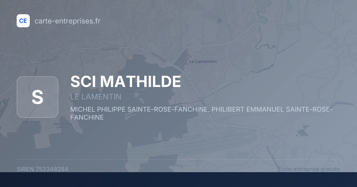 SCI MATHILDE — 752348284 — fiche entreprise