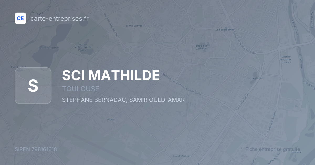 SCI MATHILDE — 798161618 — fiche entreprise