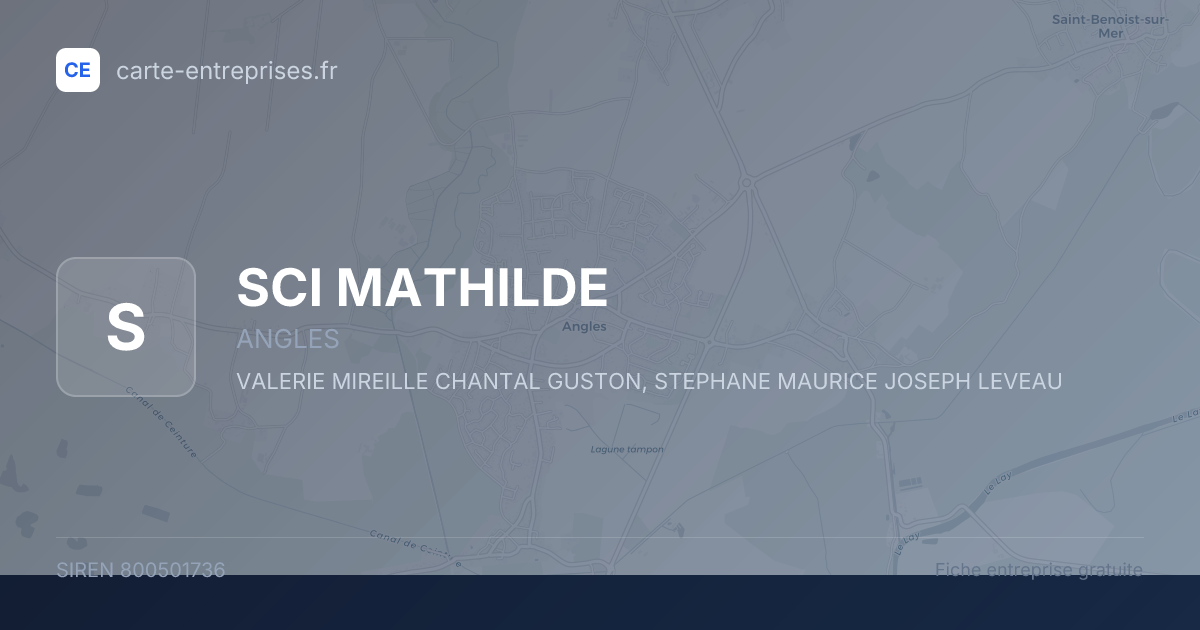SCI MATHILDE — 800501736 — fiche entreprise