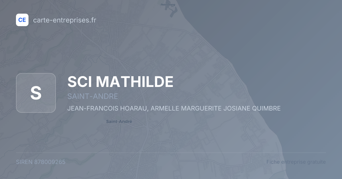 SCI MATHILDE — 878009265 — fiche entreprise