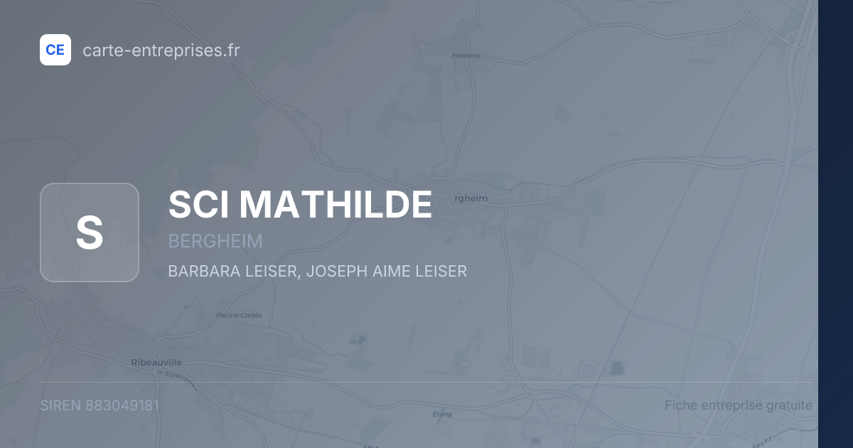 SCI MATHILDE — 883049181 — fiche entreprise