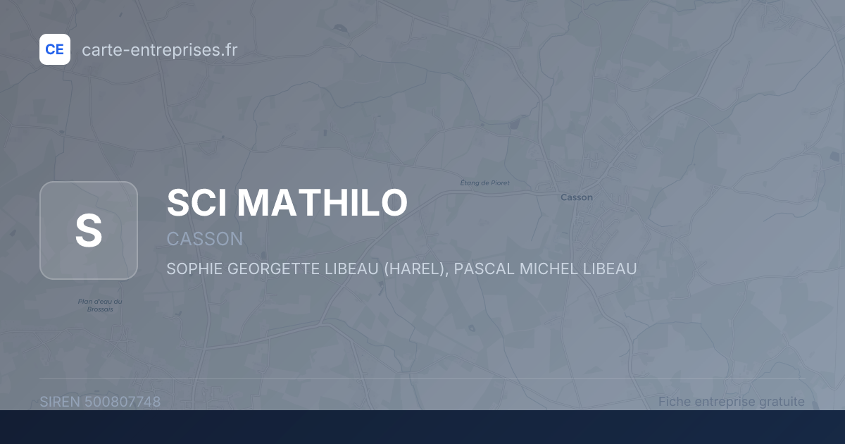 SCI MATHILO — 500807748 — fiche entreprise