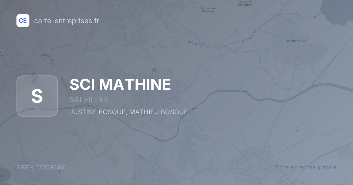 SCI MATHINE — 520596461 — fiche entreprise