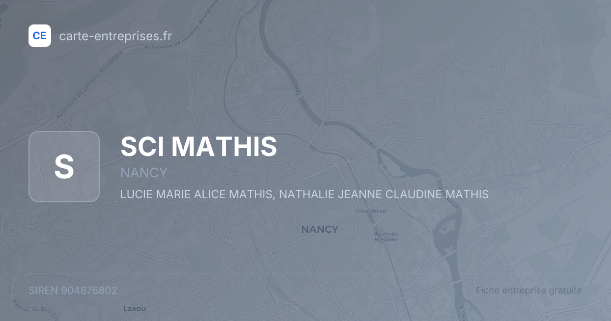 SCI MATHIS — 904876802 — fiche entreprise
