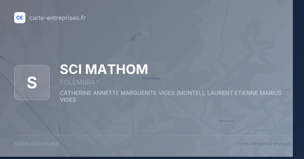 SCI MATHOM — 438455263 — fiche entreprise