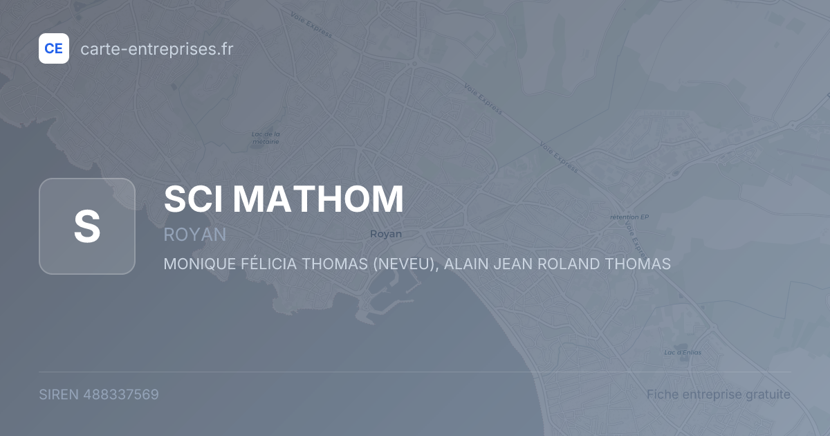 SCI MATHOM — 488337569 — fiche entreprise