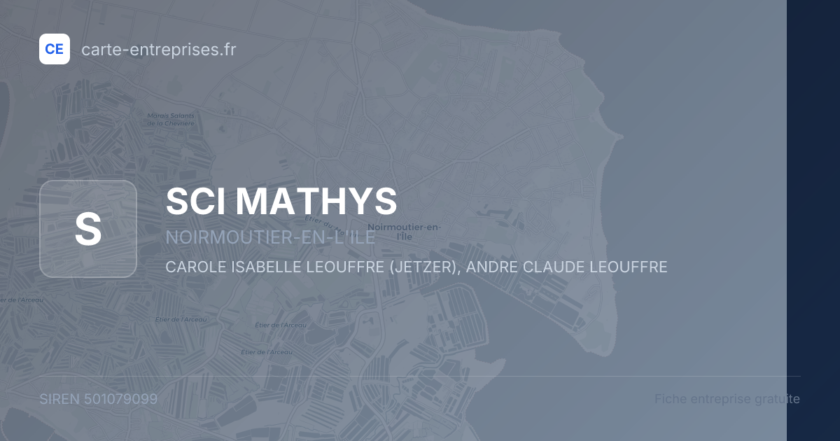 SCI MATHYS — 501079099 — fiche entreprise