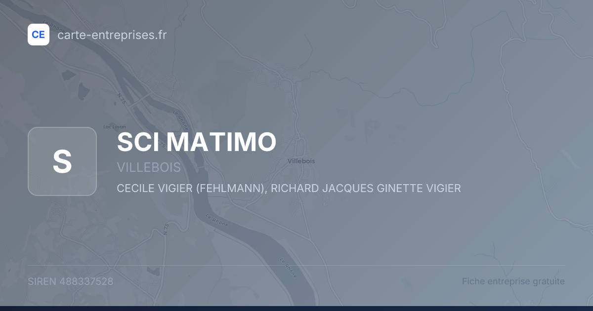SCI MATIMO — 488337528 — fiche entreprise