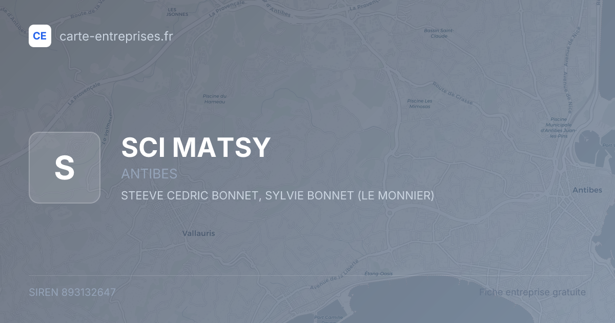 SCI MATSY — 893132647 — fiche entreprise