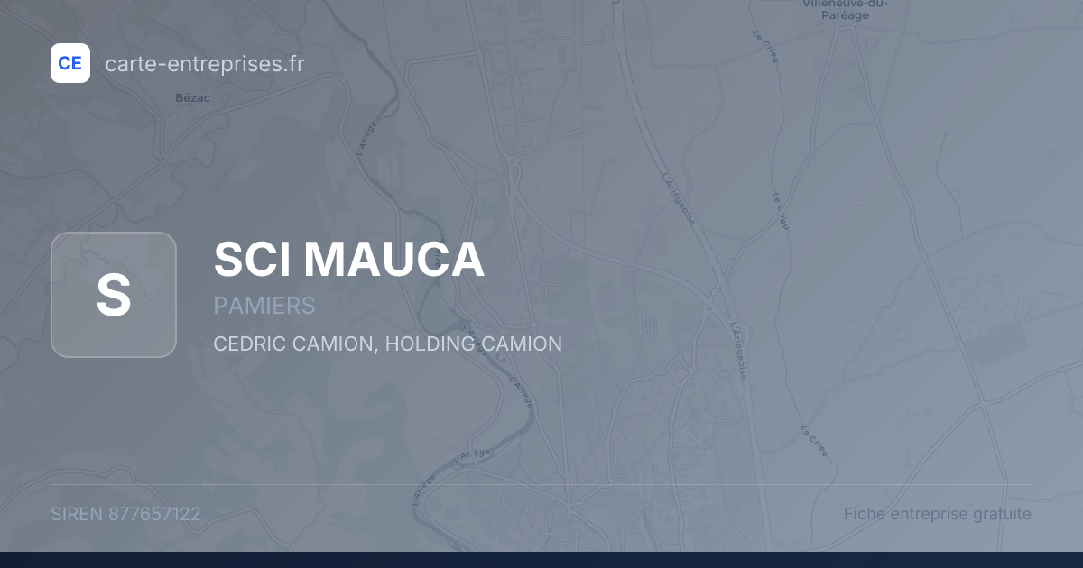 SCI MAUCA — 877657122 — fiche entreprise