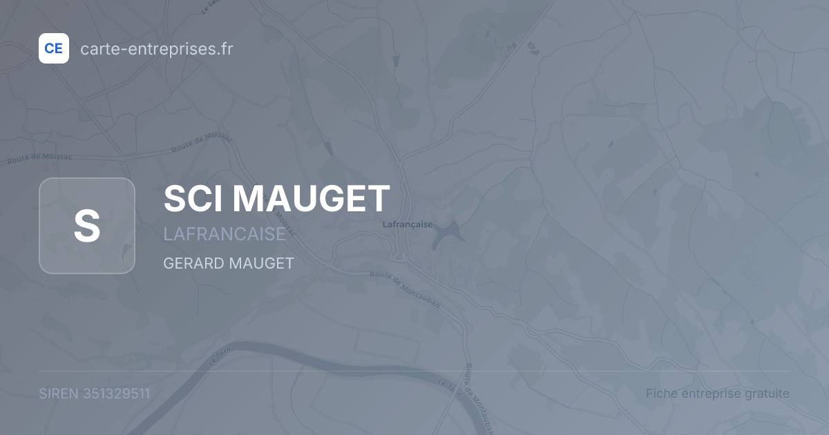 SCI MAUGET — 351329511 — fiche entreprise