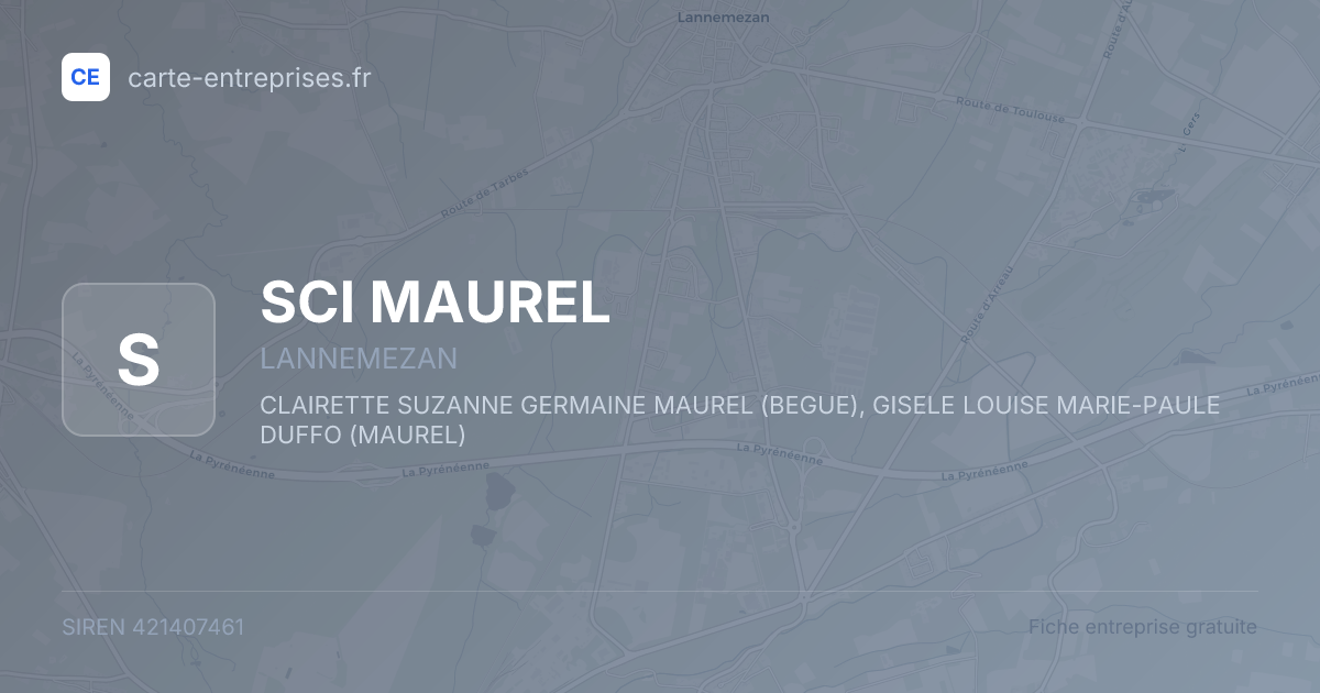 SCI MAUREL — 421407461 — fiche entreprise
