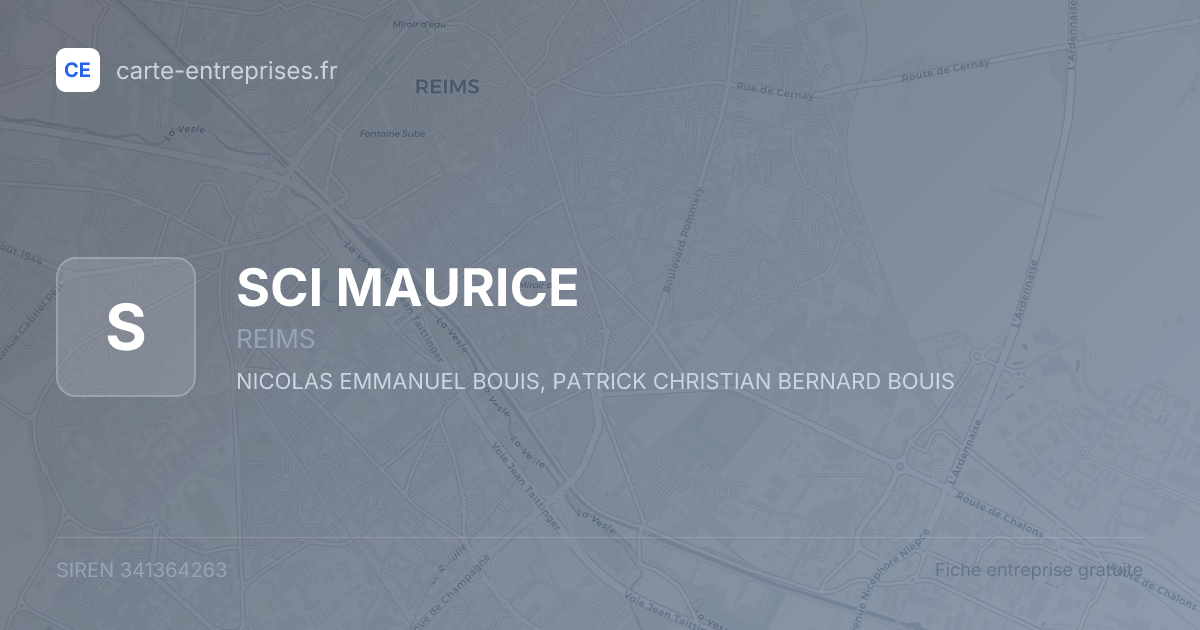 SCI MAURICE — 341364263 — fiche entreprise