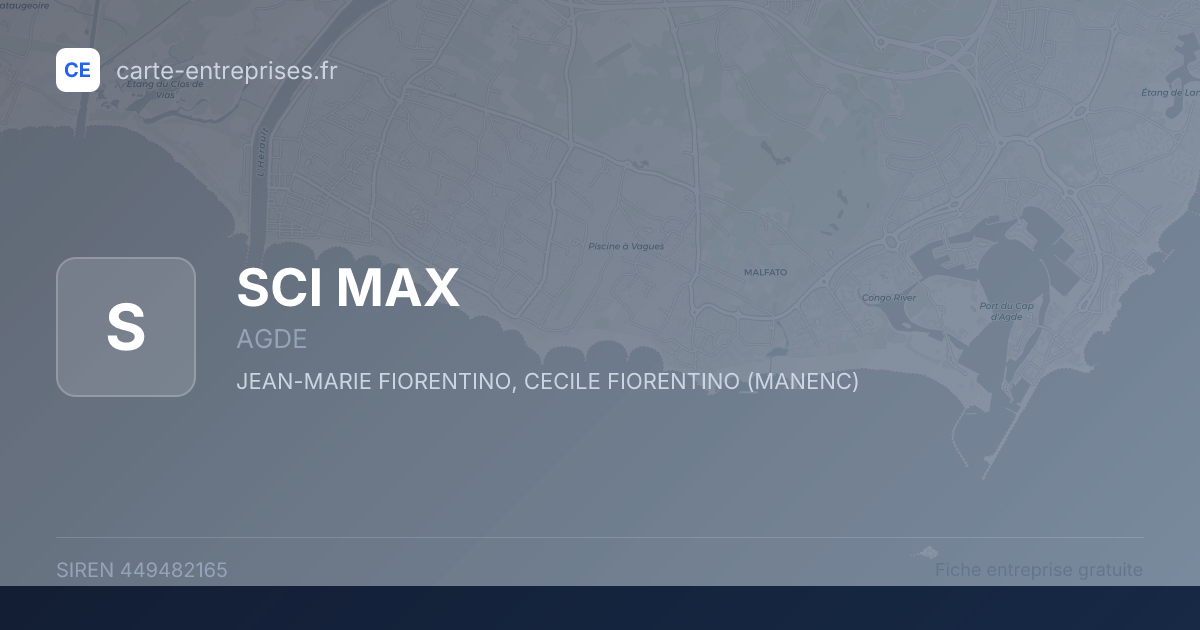 SCI MAX — 449482165 — fiche entreprise