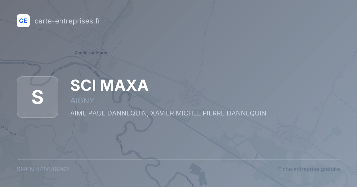 SCI MAXA — 448646992 — fiche entreprise