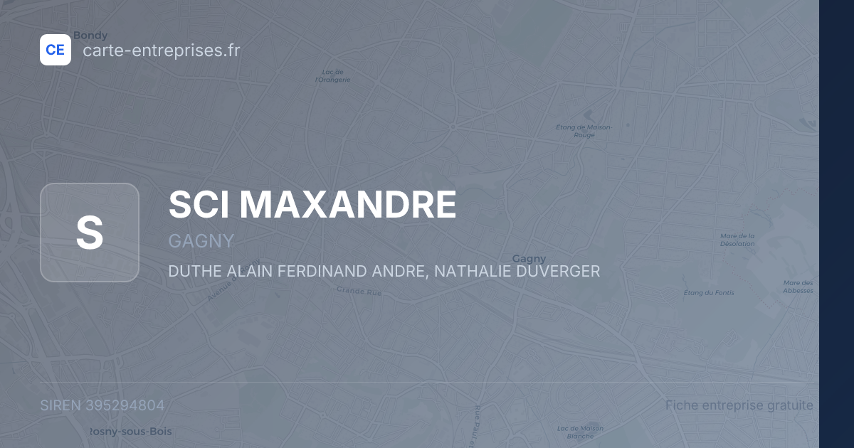 SCI MAXANDRE — 395294804 — fiche entreprise