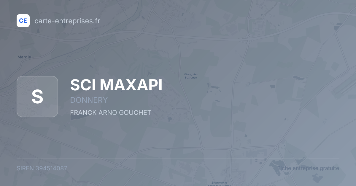 SCI MAXAPI — 394514087 — fiche entreprise