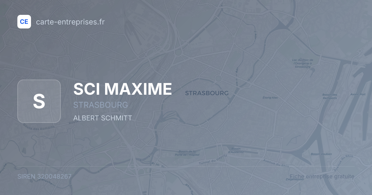 SCI MAXIME — 320048267 — fiche entreprise