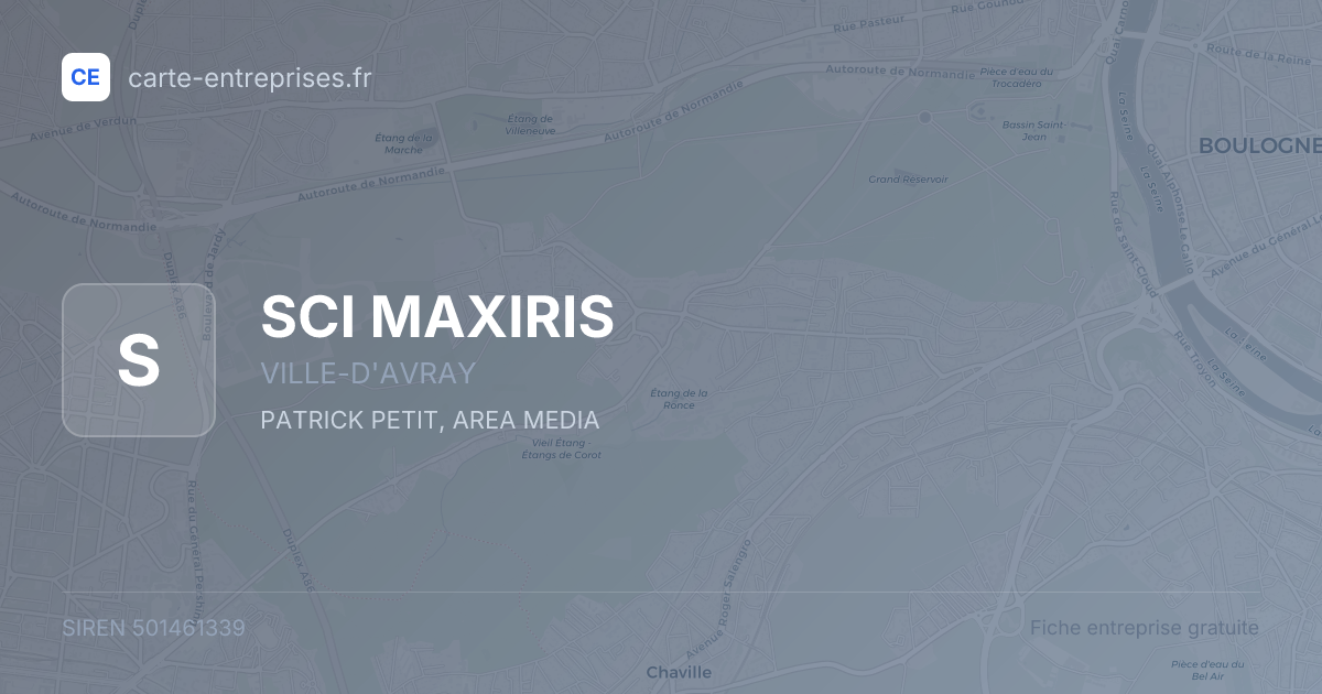 SCI MAXIRIS — 501461339 — fiche entreprise