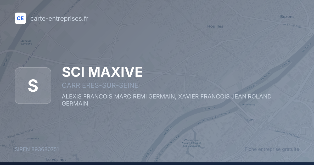 SCI MAXIVE — 893680751 — fiche entreprise