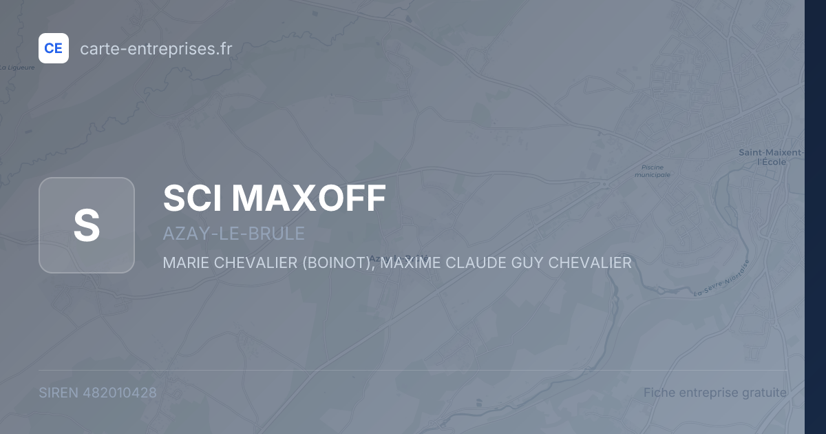 SCI MAXOFF — 482010428 — fiche entreprise
