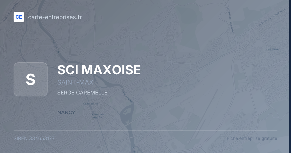 SCI MAXOISE — 334653177 — fiche entreprise