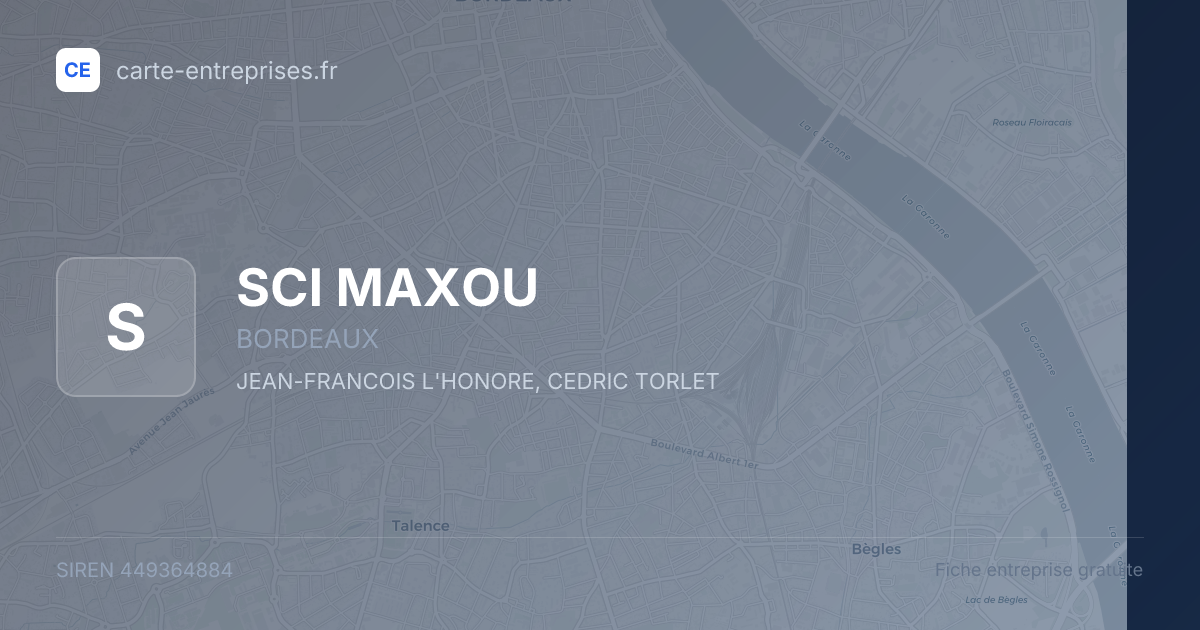 SCI MAXOU — 449364884 — fiche entreprise