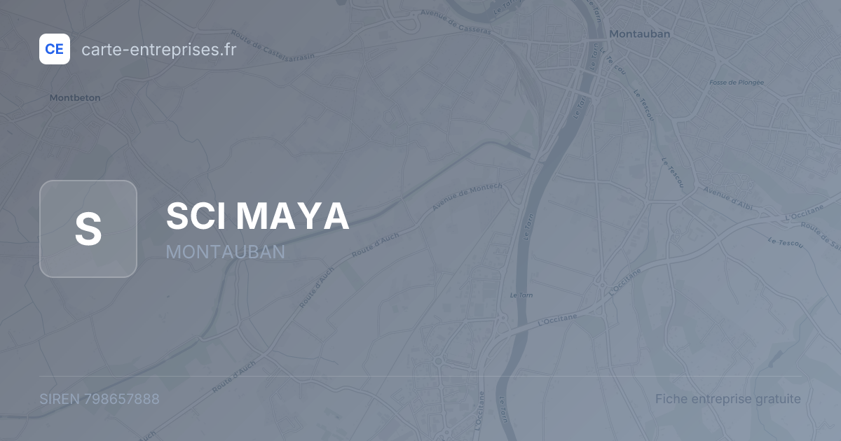 SCI MAYA — 798657888 — fiche entreprise