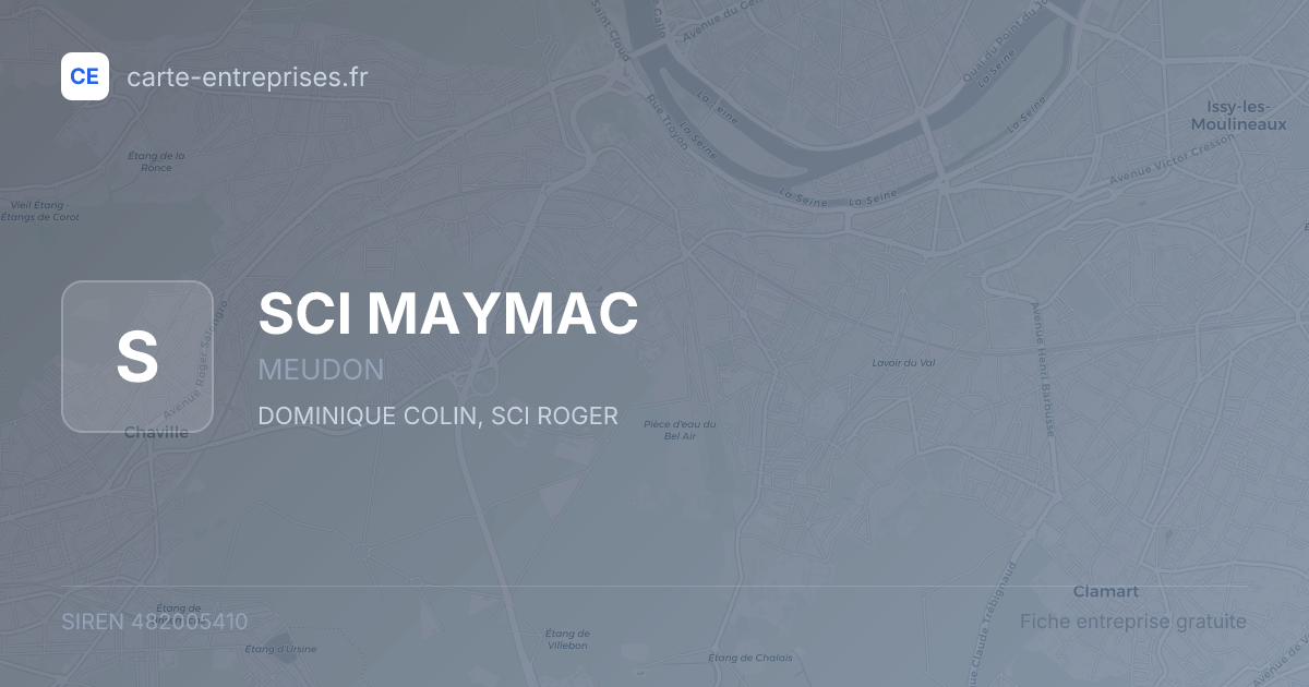 SCI MAYMAC — 482005410 — fiche entreprise