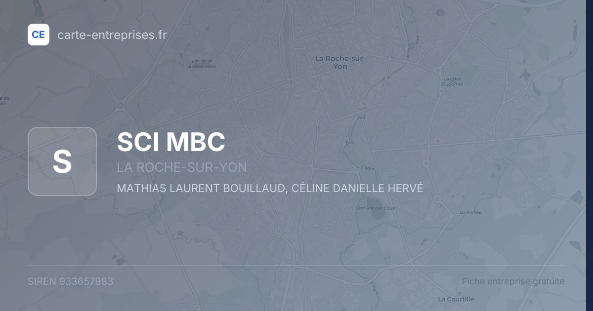 SCI MBC — 933657983 — fiche entreprise