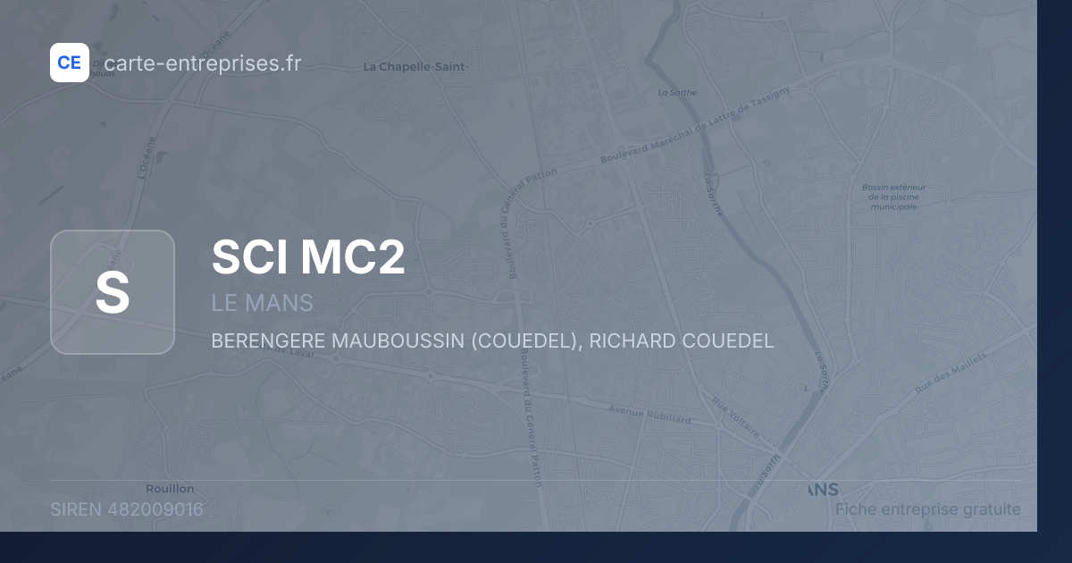 SCI MC2 — 482009016 — fiche entreprise