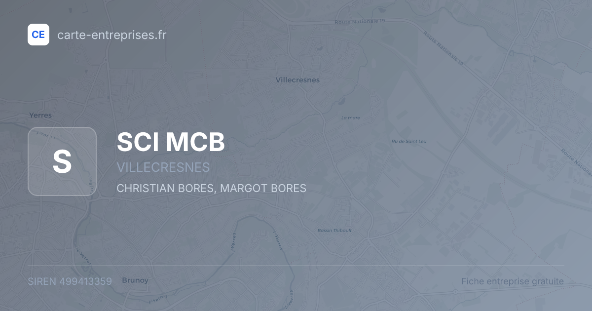 SCI MCB — 499413359 — fiche entreprise