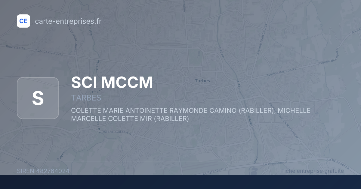 SCI MCCM — 482764024 — fiche entreprise