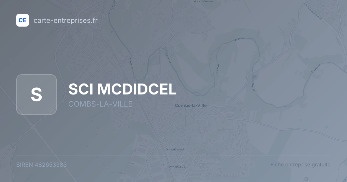 SCI MCDIDCEL — 482653383 — fiche entreprise