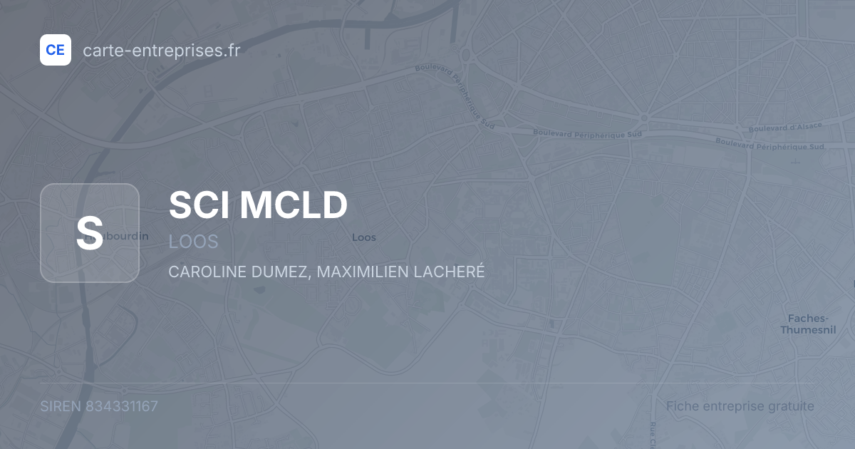 SCI MCLD — 834331167 — fiche entreprise
