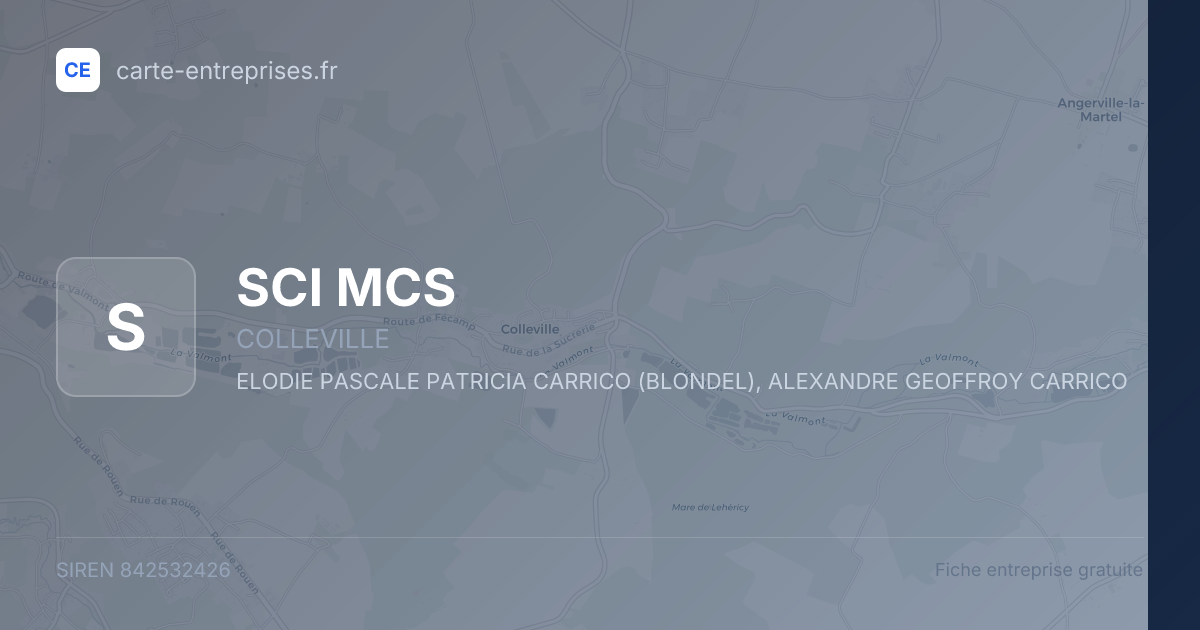 SCI MCS — 842532426 — fiche entreprise