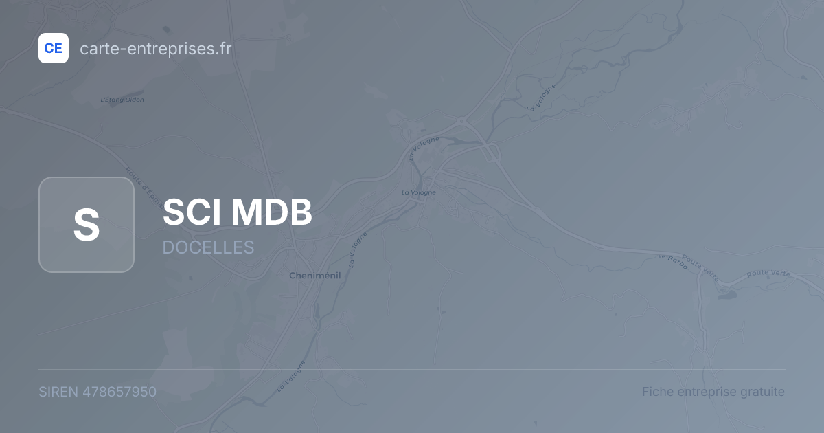 SCI MDB — 478657950 — fiche entreprise